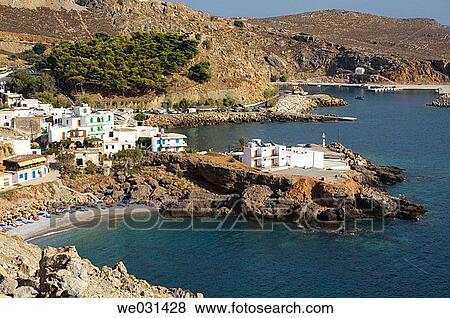 H? ra Sfak? on. Crete, Greece View Large Photo Image Stock Photo - H? ra Sfak? on. Crete, Greece. Fotosearch