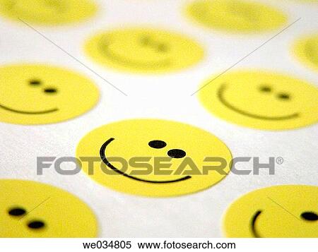 Stock Photography - Happy face stickers. Fotosearch