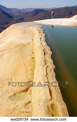 ? Hierve el agua? (? the water boils? ), petrified waterfall. Oaxaca, Mexico View Large Photo Image Picture - ? Hierve el agua? (? the water boils? ), petrified waterfall. Oaxaca, Mexico. Fotosearch