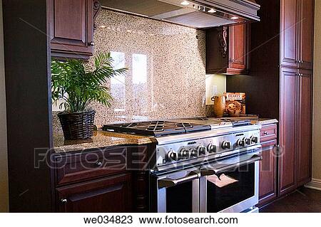 Kitchen interior View Large Photo Image Stock Image - Kitchen interior. Fotosearch