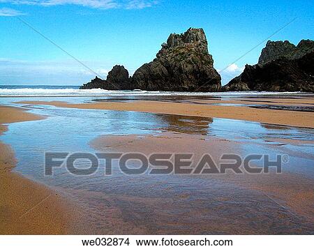 Laga beach. Biscay, Euskadi, Spain View Large Photo Image Picture - Laga beach. Biscay, Euskadi, Spain. Fotosearch