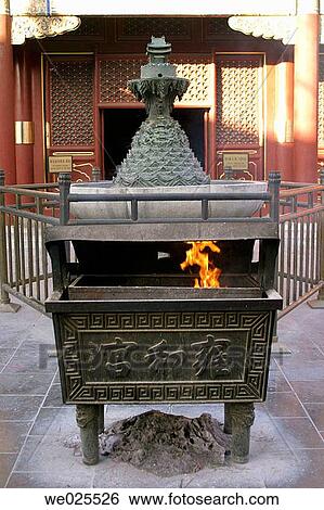 Lama Temple, Beijing, China View Large Photo Image Stock Photograph - Lama Temple, Beijing, China. Fotosearch