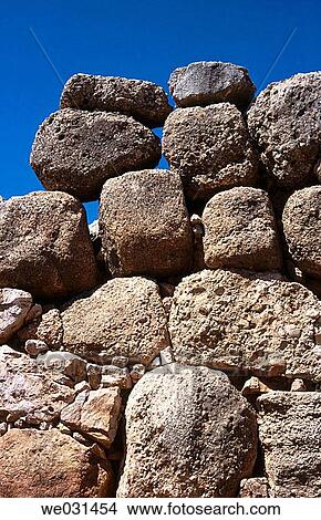 Large stones, ancient ruins of the ancient city of Mycenae. Greece View Large Photo Image Picture - Large stones, ancient ruins of the ancient city of Mycenae. Greece. Fotosearch