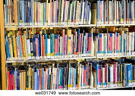 Stock Photo - Library books. Fotosearch