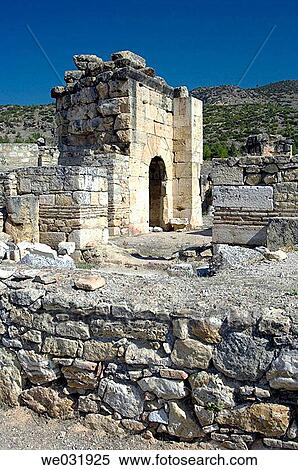 Martyrium of St. Philip the Apostle in the ruins of Hierapolis, Turkey. View Large Photo Image Stock Photography - Martyrium of St. Philip the Apostle in the ruins of Hierapolis, Turkey.. Fotosearch
