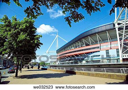 Millennium Stadium, Cardiff, Wales, Great Britain View Large Photo Image Stock Image - Millennium Stadium, Cardiff, Wales, Great Britain. Fotosearch