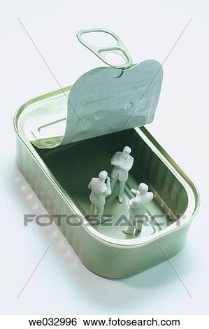Miniature Businessmen in Tin Can View Large Photo Image Stock Photograph - Miniature Businessmen in Tin Can. Fotosearch