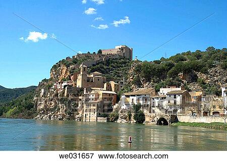Miravet. Tarragona province. Catalonia. Spain View Large Photo Image Stock Photo - Miravet. Tarragona province. Catalonia. Spain. Fotosearch