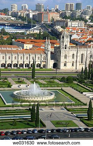 Monastery of the Hieronymites and Ajuda district, Bel? m. Lisbon, Portugal View Large Photo Image Stock Image - Monastery of the Hieronymites and Ajuda district, Bel? m. Lisbon, Portugal. Fotosearch
