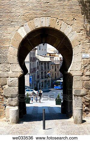 Mud? jar Puerta del Sol (13th century), Toledo. Castilla-La Mancha, Spain View Large Photo Image Stock Photograph - Mud? jar Puerta del Sol (13th century), Toledo. Castilla-La Mancha, Spain. Fotosearch