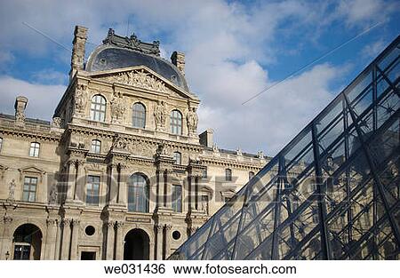 Musee Du Louvre, Paris, France, Europe View Large Photo Image Stock Photograph - Musee Du Louvre, Paris, France, Europe. Fotosearch