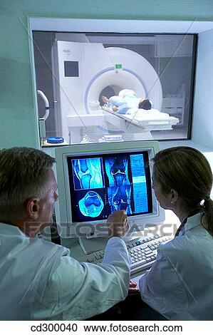 Stock Image - NMR (Nuclear Magnetic Resonance), medical imaging for diagnosis. Fotosearch