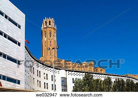 Old cathedral (13th-14th century), Lleida. Segri?, Catalonia. Spain View Large Photo Image Stock Photo - Old cathedral (13th-14th century), Lleida. Segri?, Catalonia. Spain. Fotosearch