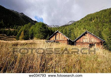 Old wooden huts, D÷sental near Wolliger H? tte, Mallnitz, Hohe Tauern National Park, Alps, K? rnten/Carinthia, Austria View Large Photo Image Stock Image - Old wooden huts, D÷sental near Wolliger H? tte, Mallnitz, Hohe Tauern National Park, Alps, K? rnten/Carinthia, Austria. Fotosearch