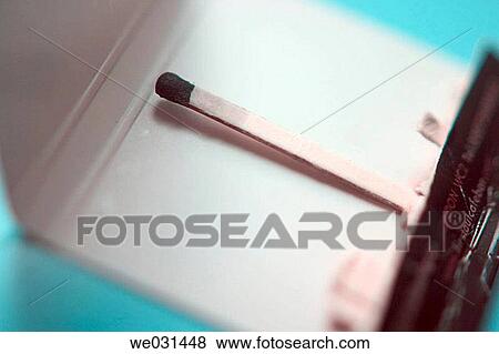 One match in box View Large Photo Image Stock Photo - One match in box. Fotosearch