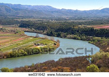 Overview of Ebre river. Miravet. Tarragona province. Catalunya. Spain View Large Photo Image Stock Image - Overview of Ebre river. Miravet. Tarragona province. Catalunya. Spain. Fotosearch