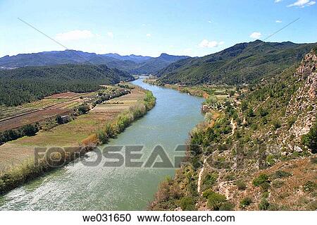 Overview of Ebre river. Miravet. Tarragona province. Catalunya. Spain View Large Photo Image Stock Image - Overview of Ebre river. Miravet. Tarragona province. Catalunya. Spain. Fotosearch