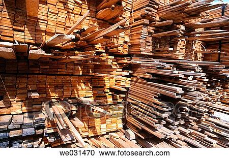 Piles of stack lumber with damaged boards View Large Photo Image Stock Image - Piles of stack lumber with damaged boards. Fotosearch