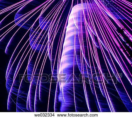 Pink blue white streamers and fans from firework View Large Photo Image Picture - Pink blue white streamers and fans from firework. Fotosearch