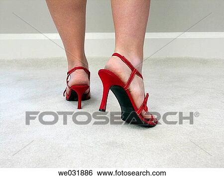 Red Spike Heels View Large Photo Image Stock Photograph - Red Spike Heels. Fotosearch