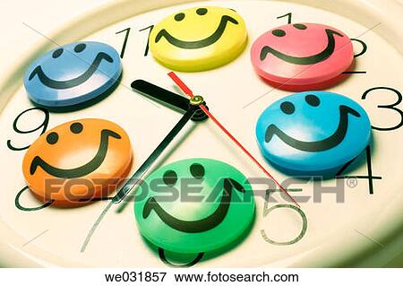 Smileys on Clock View Large Photo Image Stock Photo - Smileys on Clock. Fotosearch