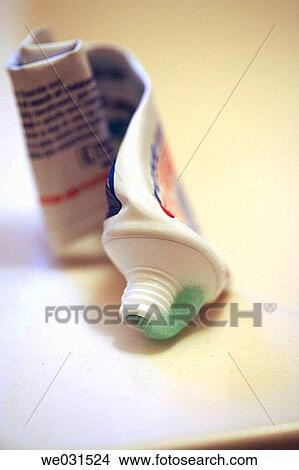 Squeeze tube of toothpaste View Large Photo Image Picture - Squeeze tube of toothpaste. Fotosearch