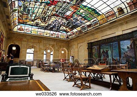 Stained glass window room, Meeting house, Gernika. Biscay, Euskadi, Spain View Large Photo Image Stock Photograph - Stained glass window room, Meeting house, Gernika. Biscay, Euskadi, Spain. Fotosearch