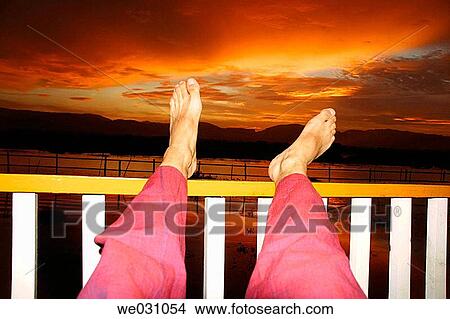 Sunset on Inle Lake. Shan state. Myanmar (Burma) View Large Photo Image Picture - Sunset on Inle Lake. Shan state. Myanmar (Burma). Fotosearch