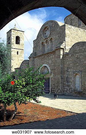 The St. Barnabas Church, Cyprus View Large Photo Image Stock Photo - The St. Barnabas Church, Cyprus. Fotosearch