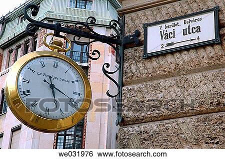 Stock Photograph - Vßci utca. Budapest. Hungary.. Fotosearch