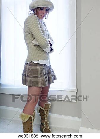 Stock Photography - WomanWinter Chill. Fotosearch
