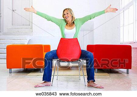 30's, carefree, at-home, Arms open, 20's View Large Photo Image Stock Image - 30's, carefree, at-home, Arms open, 20's. Fotosearch