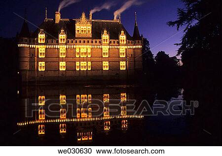 A sound and light show,? Les Imaginaires d? Azay-le-Rideau?, invites the visitor to walk and dream. Ch? teau d? AZAY-LE-RIDEAU - Indre-et-Loire - France. Lighting designer: Itin? rance. View Large Photo Image Stock Image - A sound and light show,? Les Imaginaires d? Azay-le-Rideau?, invites the visitor to walk and dream. Ch? teau d? AZAY-LE-RIDEAU - Indre-et-Loire - France. Lighting designer: Itin? rance.. Fotosearch