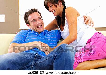 affection, bond, at-home, amusement, 30's View Large Photo Image Stock Image - affection, bond, at-home, amusement, 30's. Fotosearch