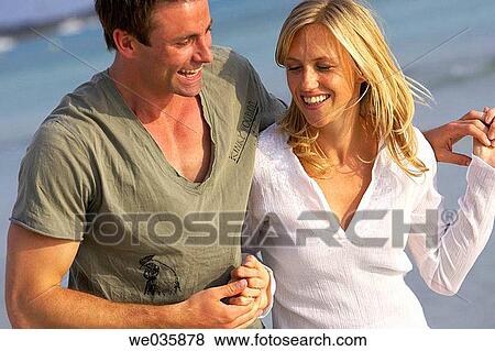 affection, bond, beach, amusement, 30's View Large Photo Image Stock Photo - affection, bond, beach, amusement, 30's. Fotosearch