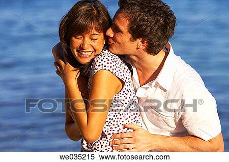 affection, bond, beach, amusement, 30's View Large Photo Image Stock Photography - affection, bond, beach, amusement, 30's. Fotosearch