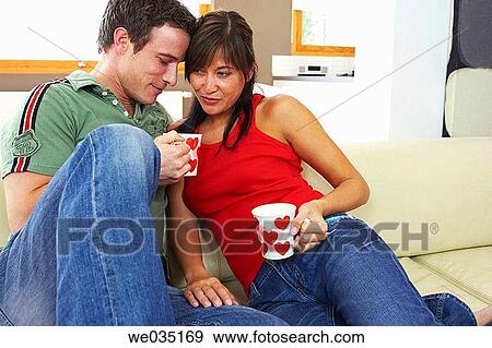 affection, bonding, bond, at-home, 30's View Large Photo Image Stock Photo - affection, bonding, bond, at-home, 30's. Fotosearch
