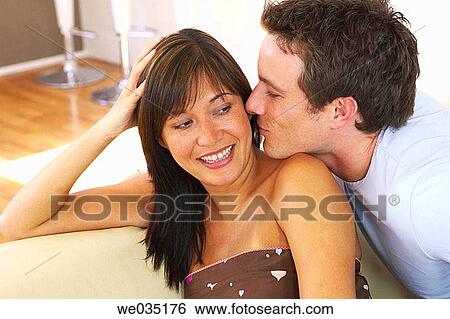 affection, bonding, bond, at-home, 30's View Large Photo Image Stock Photograph - affection, bonding, bond, at-home, 30's. Fotosearch