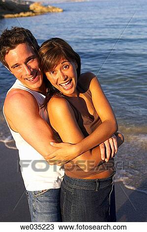 affection, bonding, bond, beach, 30's View Large Photo Image Stock Image - affection, bonding, bond, beach, 30's. Fotosearch