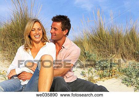 affection, bonding, bond, beach, 30's View Large Photo Image Stock Image - affection, bonding, bond, beach, 30's. Fotosearch
