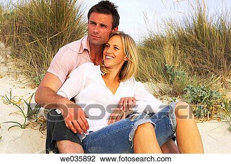 affection, bonding, bond, beach, 30's View Large Photo Image Stock Image - affection, bonding, bond, beach, 30's. Fotosearch