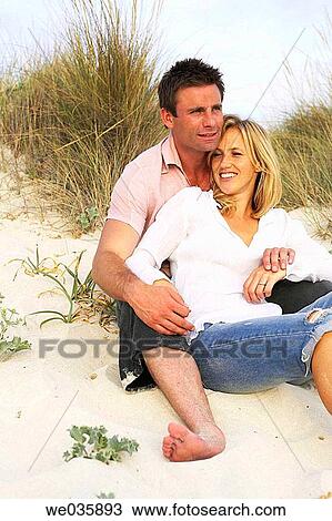 affection, bonding, bond, beach, 30's View Large Photo Image Stock Image - affection, bonding, bond, beach, 30's. Fotosearch