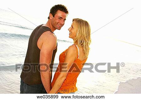 affection, bonding, bond, beach, 30's View Large Photo Image Stock Photo - affection, bonding, bond, beach, 30's. Fotosearch