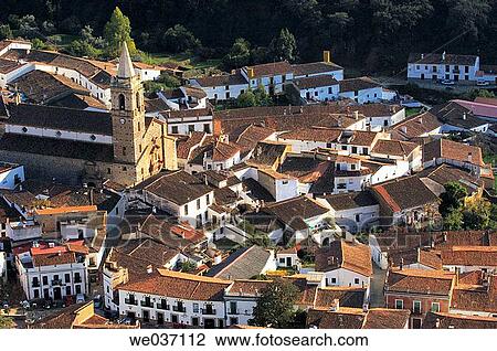 Alßjar, town in Sierra de Aracena y Picos de Aroche Natural Park. Huelva province, Andalusia, Spain View Large Photo Image Stock Image - Alßjar, town in Sierra de Aracena y Picos de Aroche Natural Park. Huelva province, Andalusia, Spain. Fotosearch