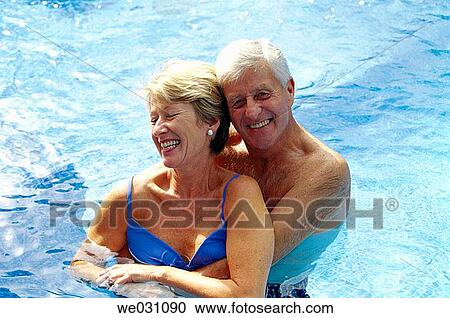 Stock Image - amusement, bond, bathing, bathe, affection. Fotosearch