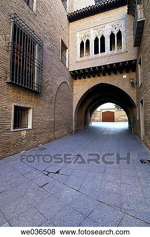 Arco del Deßn, historic centre. Zaragoza. Aragon. Spain. View Large Photo Image Stock Photo - Arco del Deßn, historic centre. Zaragoza. Aragon. Spain.. Fotosearch