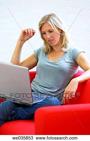 at-home, blond, 30's View Large Photo Image Stock Image - at-home, blond, 30's. Fotosearch