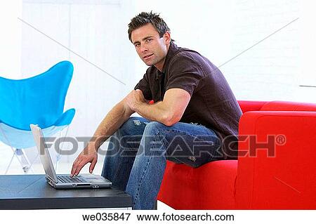 at-home, computer, 30's View Large Photo Image Stock Photo - at-home, computer, 30's. Fotosearch
