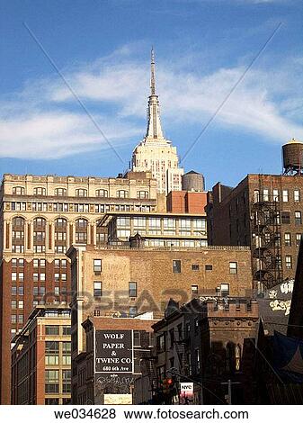 Stock Photo - Back view. New York. USA.. Fotosearch