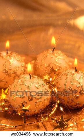 ball, bauble, burning, candle, Christmas View Large Photo Image Stock Photograph - ball, bauble, burning, candle, Christmas. Fotosearch